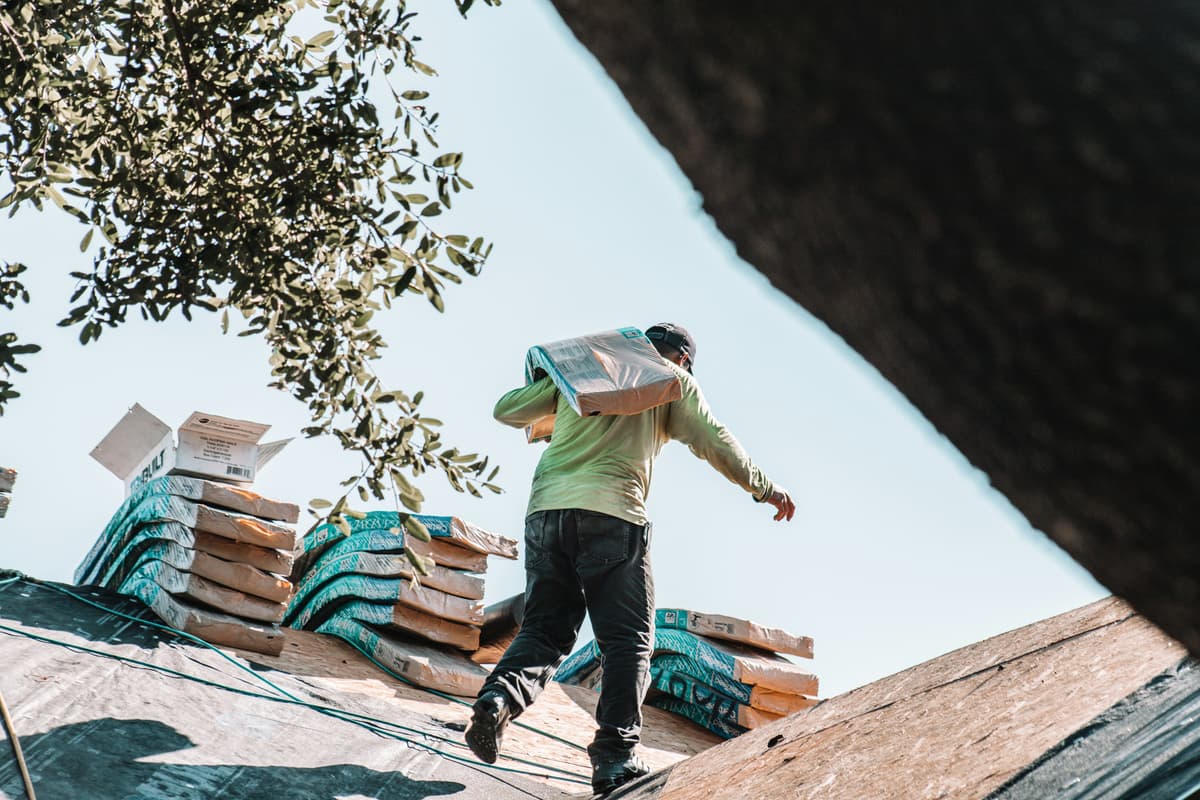 roofing crew at work